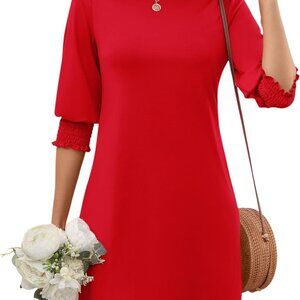 Womens Floral Mini Dress Cotton Boho Summer T Shirt with Pockets Size XL